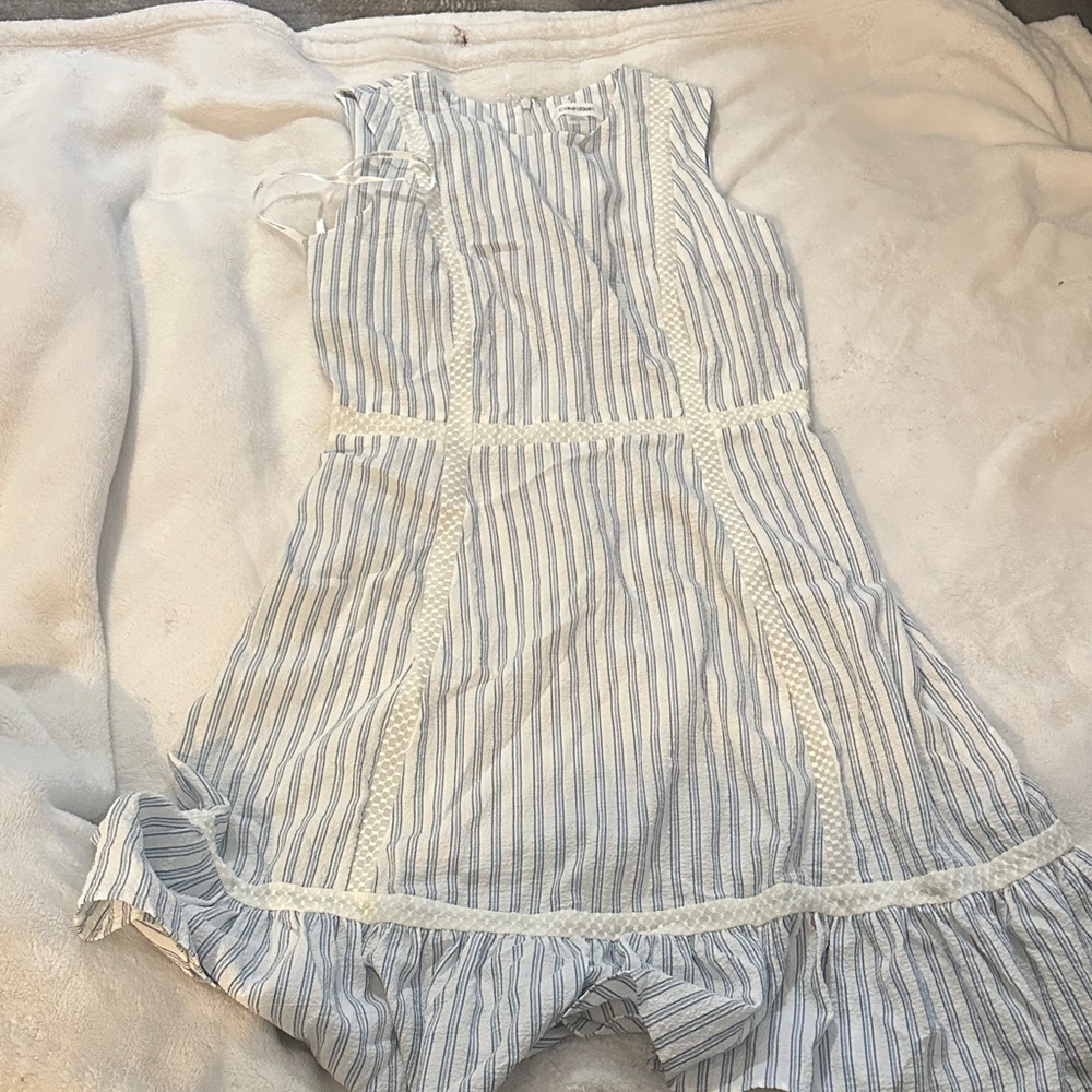 Striped Blue and White Women’s Dress